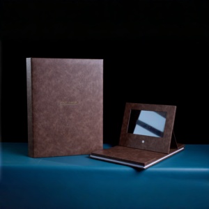 <span class=keywords><strong>Album</strong></span> photo et vidéo en cuir PU entièrement personnalisable avec gravure personnalisée pour un cadeau et un <span class=keywords><strong>souvenir</strong></span> haut de gamme - Product Image 2