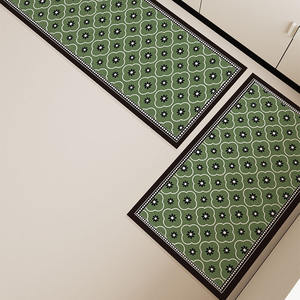 Vintage Geometric Kitchen <b>Mat</b> Rectangle Non-Slip Washable Oil Resistant Stain Resistant Wear Resistant <b>Hallway</b> Floor Rug - Product Image 5