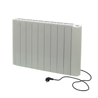 Panneau chauffant Convecteur Radiateur mural bonne capacité de stockage de chaleur LED programme numérique thermostat aluminium chauffage de pièce