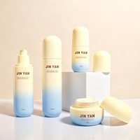 Ensemble de flacons cosmétiques en verre de haute qualité, pot en verre pour soins de la peau, sérum pour le visage, crème pour le visage, flacon de lotion avec finition mate dégradée