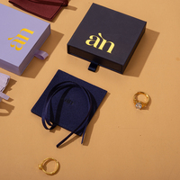 Lionwrapack Boîte Cadeau Bijoux Collier OEM, Boîte à Bijoux de Luxe Personnalisée avec Logo Magnétique en Papier