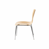Chaise de salle à manger moderne avec pieds en acier chromé, chaise d'accueil commerciale pour bureau, café, restaurant