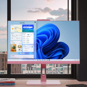 Desktop tutto in uno PC e <span class=keywords><strong>Computer</strong></span> da 23.8 pollici <span class=keywords><strong>Touch</strong></span> 8gb Ryzen 5 7 9 rosa SSD 256gb ufficio Gamer-pc Aio - Product Image 2