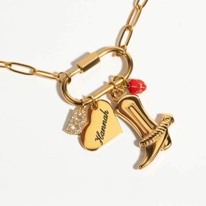 Colgante DIY de Acero Inoxidable Color Oro 18K Estilo Europeo Americano, con Diseño de Estrella de Mar y Tortuga, Chapado al Vacío con Zirconia, Moda Playa - Product Image 5