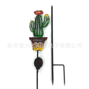 Lampe solaire décorative LED en forme de cactus pour jardin, résistante à l'eau, sur pied, pour extérieur - Product Image 4