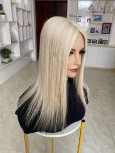 Postizo Mono Top Personalizado de 5x6 para Mujer, 100% Cabello Humano, Tupé de Cabello Virgen Europeo Ruso, Base Mono - Product Image 6