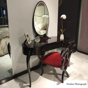 <span class=keywords><strong>Commode</strong></span> pour chambre à coucher en bois <span class=keywords><strong>massif</strong></span> de couleur personnalisée avec miroir de maquillage au design moderne combinaison pour habillage d'hôtel - Product Image 4