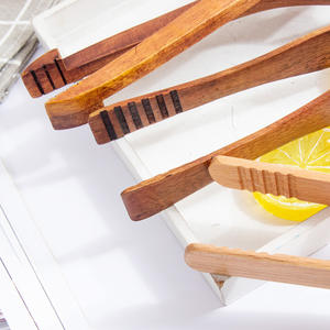 Pince à pain en bambou pour barbecue et buffet ensemble de cuisine outils de cuisson ciseaux en bois ciseaux à pain - Product Image 3