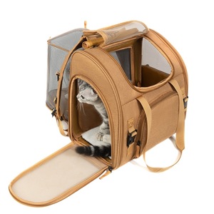 <span class=keywords><strong>Sac</strong></span> à <span class=keywords><strong>dos</strong></span> de transport <span class=keywords><strong>pour</strong></span> animaux de compagnie en polyester de luxe extensible et pliable avec fermeture éclair, grande capacité, <span class=keywords><strong>pour</strong></span> chats et chiens de petite/moyenne taille - Product Image 5