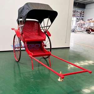 सस्ते परिवहन वाहन <span class=keywords><strong>2</strong></span> सीट रिक्शा/लाल रिक्शा देखने के लिए कार सवार यात्री जिनिरिकिशा हाथ खींच लिया - Product Image 3