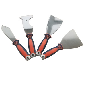 Màu kép TPR xử lý 3 ''putty dao <span class=keywords><strong>scraper</strong></span> công nghiệp DIY lớp thép không gỉ lưỡi giá cả cạnh tranh - Product Image 1