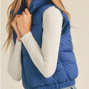 Nuovo gilet da donna personalizzato tinta unita senza maniche con cerniera in Nylon con collo alto finto gilet Casual da donna fornitore di gilet da donna - Product Image 2
