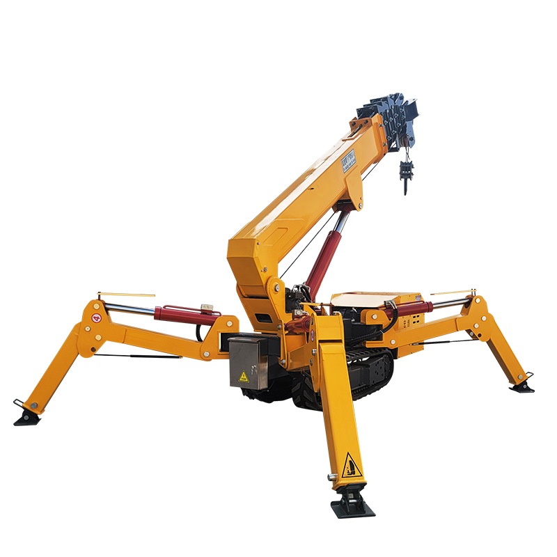 Korting Opvouwbare Constructie Kleine Spider Rupskraan 9.2M 3 Ton Mini Spider Kraan