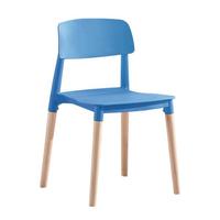 Le restaurant de luxe léger de dos de trou préside les jambes en bois pp Seat en plastique dinant la chaise