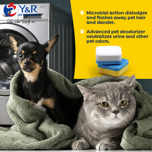 Tablettes nettoyantes écologiques pour <span class=keywords><strong>lave</strong></span>-<span class=keywords><strong>linge</strong></span> - Pack de 24 pour une consommation de 12 mois. Formulé pour les propriétaires d'animaux - Product Image 2