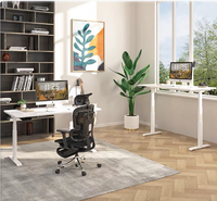 Chaise de bureau pour enfants moderne inclinable et réglable, pieds de table en fer à trois sections, double moteur, utilisation commerciale, 4 mémoires