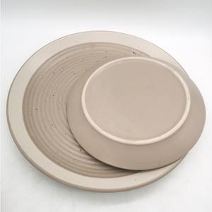 Service de vaisselle en grès céramique <span class=keywords><strong>italien</strong></span> de style nordique, assiettes écologiques pour les fêtes - Product Image 2