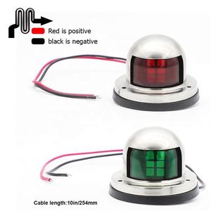 보트 요트 트럭에 대한 방수 레드 그린 Led 포트 및 우현 보트 신호 해양 조명 스테인레스 스틸 활 탐색 조명 - Product Image 5