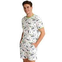 T-shirt imprimé pour adulte motif bébé panda, haut pour adulte avec boutons-pression sur l'épaule pour homme, jolies tenues ABDL