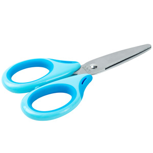 Deli Children's Scissors Stainless Steel Straight Blade For Craft <b>Paper</b> Cutting <b>Red</b> And Blue Mixed Colors - Product Image 2