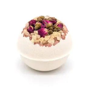 Bomba da bagno Wild Rose petalo vegano fatto a mano bomba da bagno a base di erbe botaniche di alta qualità