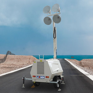 Liondi Hot Bán 9M Trailer ánh sáng tháp dễ dàng để di chuyển có thể thu vào ánh sáng cực ánh sáng tháp giá - Product Image 3