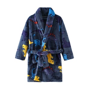 Peignoir unisexe en flanelle douce absorbante, robe longue à manches longues et col en V, vêtements décontractés pour <span class=keywords><strong>homme</strong></span> et femme, pour la maison, le spa, l'hôtel - Product Image 5