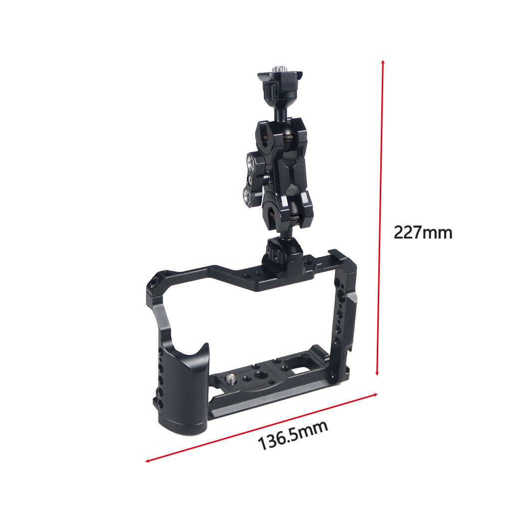 Cage avec bras magique noir