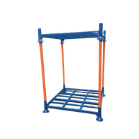 Étagère à palettes empilable, étagère de stockage de pneus, étagère de stockage d'entrepôt, acier galvanisé, poteaux amovibles, haute capacité de charge, taille personnalisée