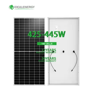 Ideal comprar 425w 430w 435w 440w 445w painéis solares de alta eficiência vidro duplo 445w china direta
