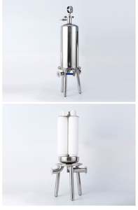 Filtro de Precisión de Acero Inoxidable 304 de 10 Pulgadas, Sistema de Filtración de Líquidos Químicos Finos, Filtro de Núcleo Único - Product Image 2