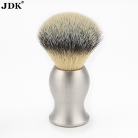 Nouveau Design 1pc En Acier Inoxydable Rasage Barbe Brosse Vegan Cheveux Barber Outils