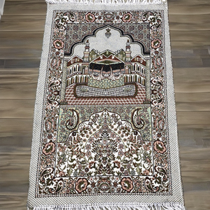 Xách tay không trượt Polyester cầu nguyện Mat ánh sáng và có thể giặt hồi giáo cầu nguyện thảm thảm cho nhà thờ hồi giáo ramadan thờ phượng - Product Image 3