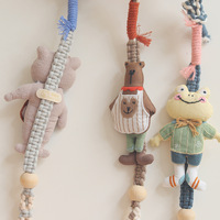 Cordon de téléphone en nylon tressé à la main avec pendentif animal, longue sangle bandoulière anti-perte, longueur réglable, durable et écologique