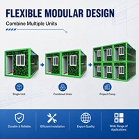 Maisons modulaires préfabriquées de haute qualité, résistantes au vent, à installation rapide, portables, maisons miniatures préfabriquées