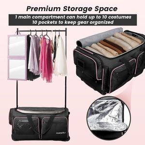 Échantillon Gratuit – Sac de Voyage Personnalisé Grande Taille pour Filles, Sac de Danse avec Porte-Vêtements, Sacs de Danse et de Voyage - Product Image 6