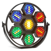 Lampe LED rétro en aluminium 7x60W DMX512, gradation linéaire 0% -100%, température de couleur pour événements, théâtre, DJ, mariage