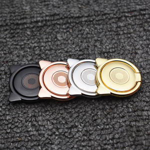 360 rotasyon kedi renkli araç tutucu manyetik emme stentler telefon telefon için Metal halka tutucu karikatür Metal stentler - Product Image 6