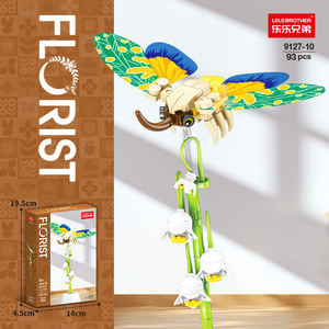 Bloques <span class=keywords><strong>de</strong></span> Construcción <span class=keywords><strong>de</strong></span> Plástico DIY, Ramo <span class=keywords><strong>de</strong></span> Flores, Decoración para el Hogar, Juguete, Fábrica Profesional - Product Image 4