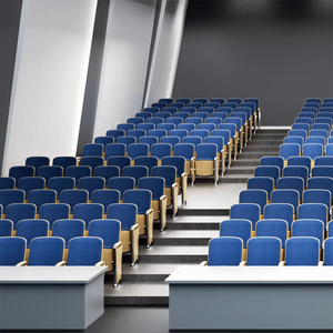 Mobilier de théâtre scolaire, sièges d'auditorium d'église, chaises de salle de conférence, table pliante, sièges de théâtre, siège individuel, canapé de cinéma, métal - Product Image 6
