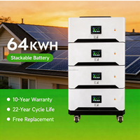Batterie LiFePO4 haute tension 48V/51.2V empilable pour système de stockage d'énergie solaire domestique 10KWh/15KWh/16KWh 100Ah-314Ah CAN
