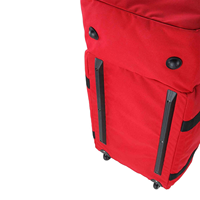 Grand sac à roulettes pour le sauvetage des pompiers avec bandoulière et poche pour casque