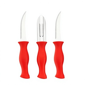 3 Pcs Stainless <b>Steel</b> Kitchen <b>Knife</b> Set with Ergonomic Handle | Sharp Cutting <b>Knives</b> <b>for</b> Home, Hotel Use - Product Image 1