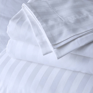 Bán Buôn Khách Sạn Linen Hotel <span class=keywords><strong>Bedding</strong></span> Set 300 Chủ Đề Đếm Sọc Ga Trải Giường - Product Image 2