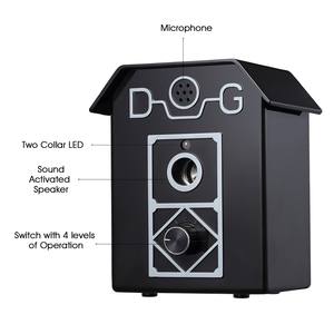 50 Fuß Reichweite Einstellbar 4 Stufen Verhindert Bellenden Nachbars-Hund Wasserdichtes Vogelhaus Ultraschall-Hundebell-Abschreckung für Hunde - Product Image 5