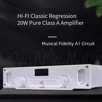 Nouveau A1s 20W Pure Class a Amplificateur de puissance stéréo Hi-Fi Amplificateur audio domestique de qualité audiophile avec circuit A1 de fidélité musicale