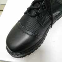 ZH, bottes tactiques en cuir de vache naturel anti-déchirure + tissu en nylon, bottes de randonnée noires à forte adhérence pour l'extérieur du colombie HSM290