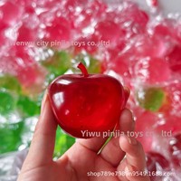 High-Looks Malty Apple Squeeze Toy Slow-Rebound Anti-Stress Gadget de décompression transparent infusé à l'huile de noix de coco pour