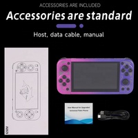 Console de jeu de poche G50V Mini avec double joystick 3D, écran HD de 5 pouces, 30 simulateurs, sortie TV, double joueur pour enfants, lecteur de jeux vidéo rétro