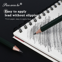 Panwenbo 24 feuilles 160gsm 9 "x 12" carnet de croquis dessin blocs de papier couverture rigide carnet de croquis en spirale